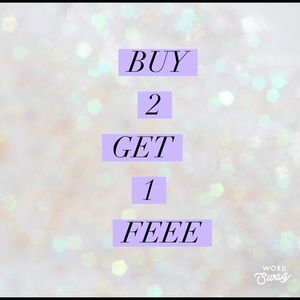 Buy 2 get 1 free Limited time special